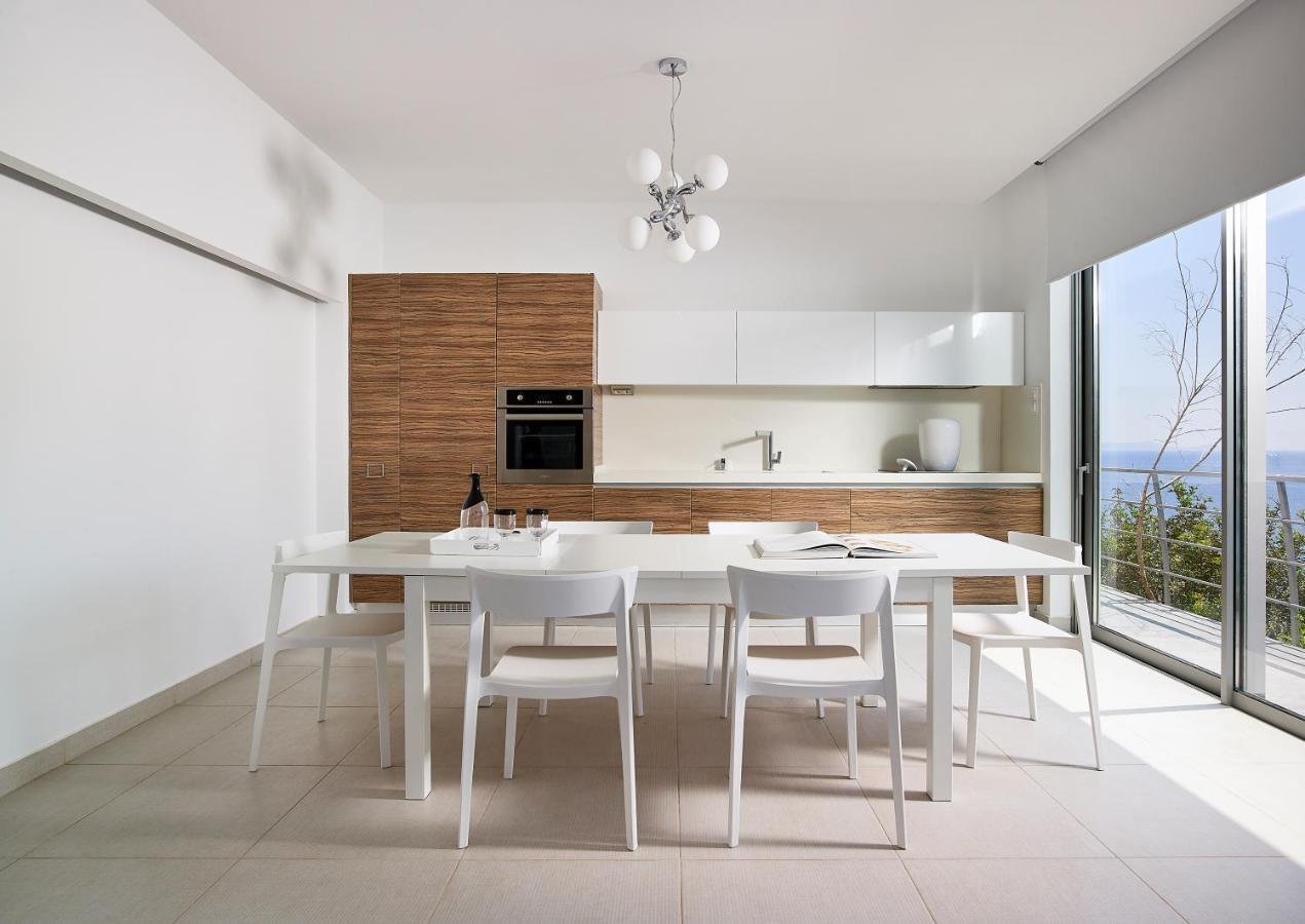 Beachfront Villa In Crete - Epavli Luxury Villa アギア・ペラギア エクステリア 写真