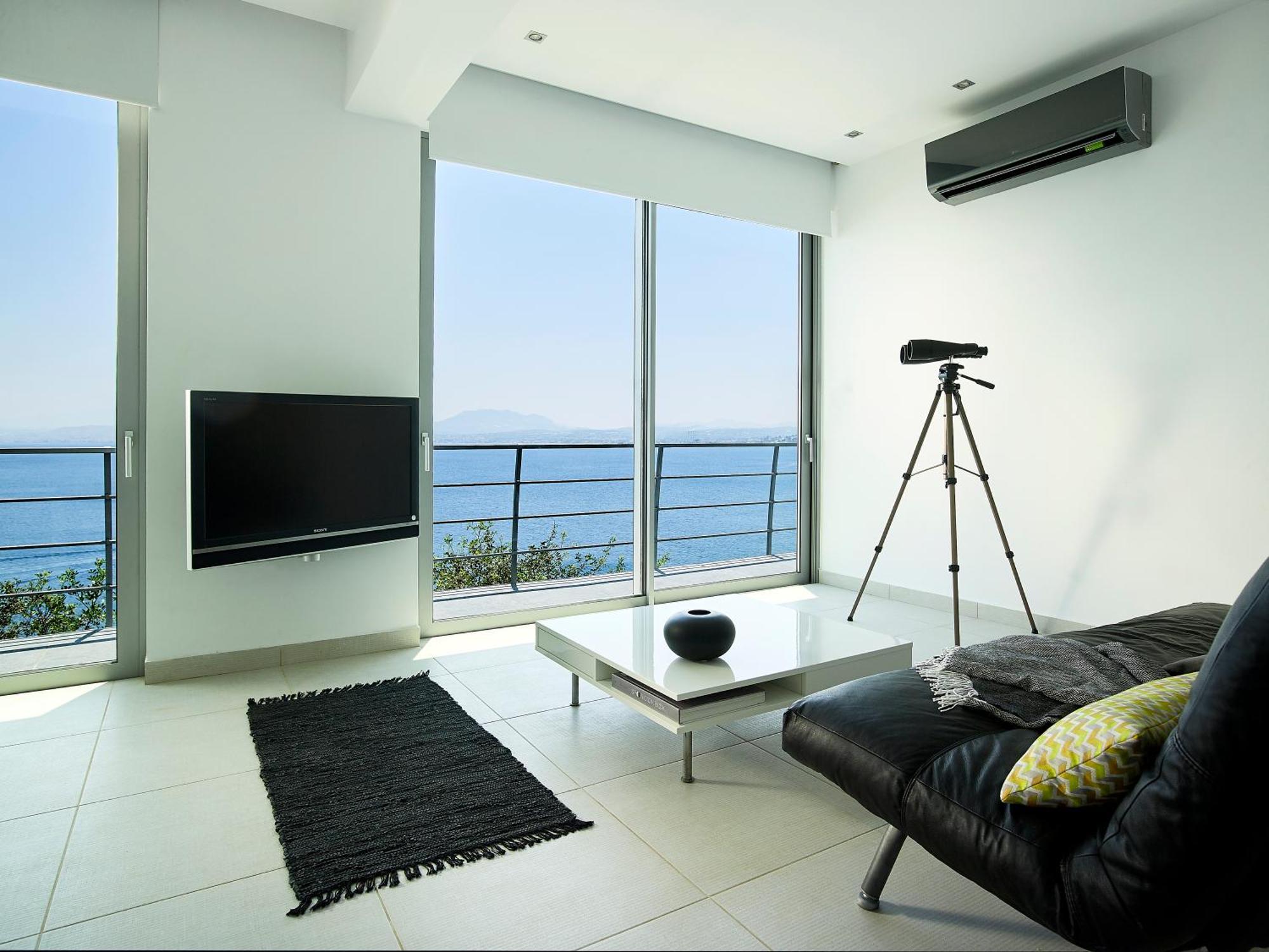Beachfront Villa In Crete - Epavli Luxury Villa アギア・ペラギア エクステリア 写真