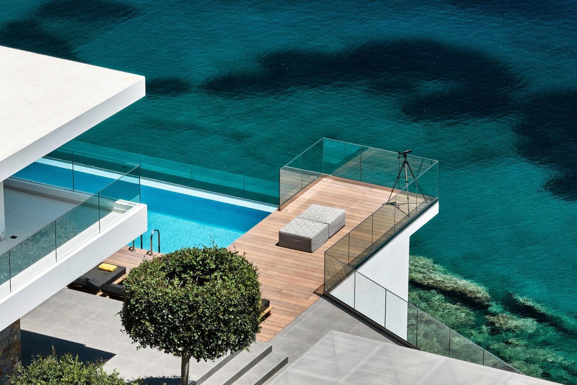 Beachfront Villa In Crete - Epavli Luxury Villa アギア・ペラギア エクステリア 写真